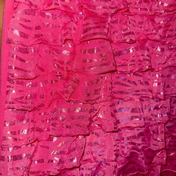 Sonoma SO Brand (Kohl’s) Girls Size 14.5 Pink Sequin Ruffle Top - Picture 2 of 5